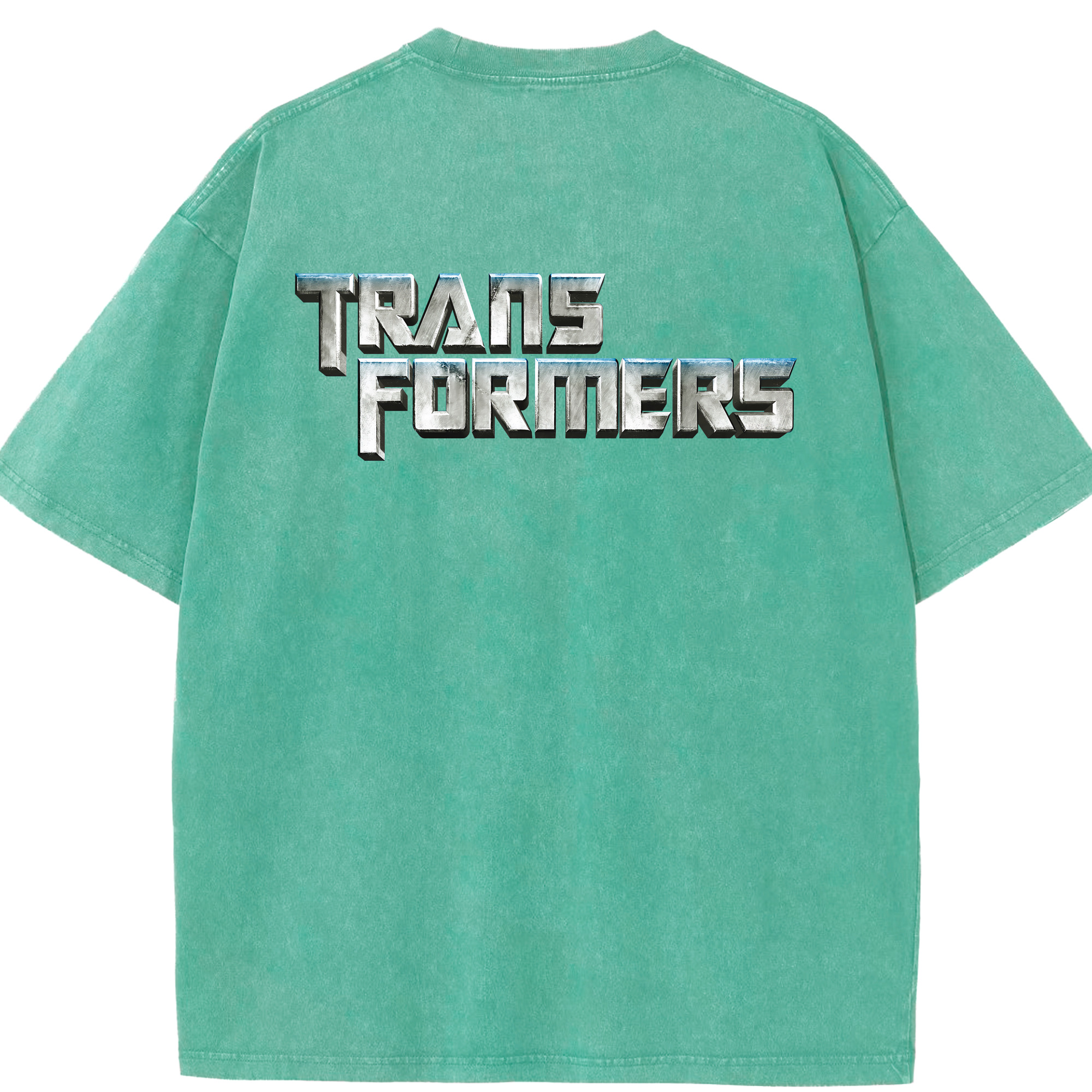 （画像用） Transformers トランスフォーマー 綿100% ヴィンテージ風 半袖Tシャツ（背面プリント）